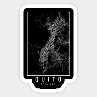 Quito Ecuador Minimalist Map Sticker